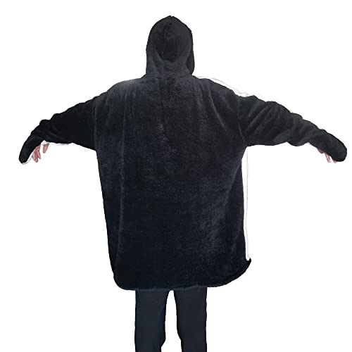 YemaYfly Penguin Blanket Unisex Oversized Sweatshirt for Women Cozy Hoodie Wearable Animal Blanket Thick Warm with Large Front Black Pocket Penguin Costume Adult (Penguin,L)