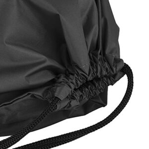 Storage Bags, Nylon Drawstring Storage Bags proof Storage Bags for Shoes Clothes Organizer(Black)