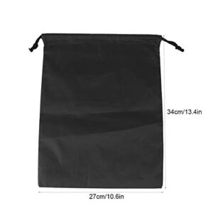 Storage Bags, Nylon Drawstring Storage Bags proof Storage Bags for Shoes Clothes Organizer(Black)