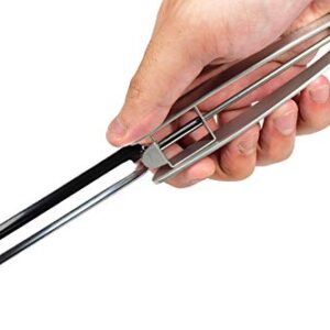 Seki Japan Long Vegetable Peeler, stainless steel blade with plasctic safety cover