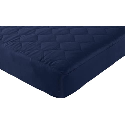 Value 6 Inch Thermobonded Polyester Filled Quilted Top Bunk Bed Mattress, Full, Navy, HP 716 (Navy, Full)