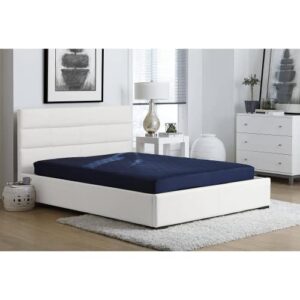 Value 6 Inch Thermobonded Polyester Filled Quilted Top Bunk Bed Mattress, Full, Navy, HP 716 (Navy, Full)