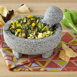 IMUSA USA Granite Molcajete Spice Grinder 6-Inch, Gray