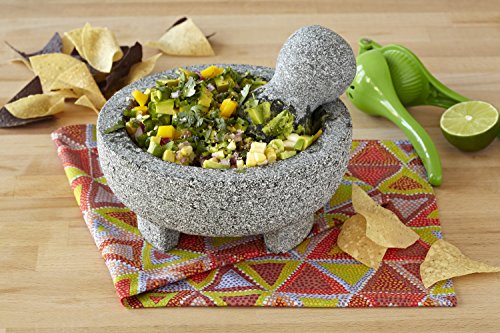 IMUSA USA Granite Molcajete Spice Grinder 6-Inch, Gray