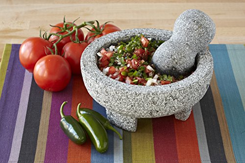 IMUSA USA Granite Molcajete Spice Grinder 6-Inch, Gray