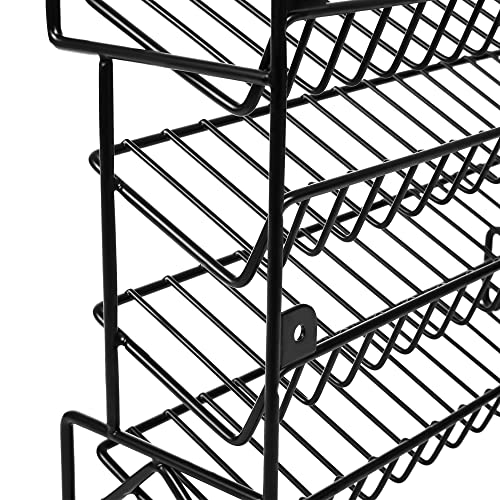 Vtopmart Spice Rack Organizer for Cabinet, 4-Tier Spice Organizer with 28 Empty Spice Jars and 432 Spice Labels, Seasoning Organizer for Countertop, Cabinet, Kitchen, Pantry, Cupboard