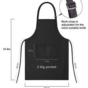 Cute Cooking Apron for Women-Mom Gifts-Adjustable Kitchen Baking Chef Apron with 2 Pockets Birthday Mother's Day Thanksgiving Day Apron Gifts for Grandma Mom