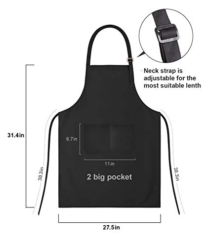 Cute Cooking Apron for Women-Mom Gifts-Adjustable Kitchen Baking Chef Apron with 2 Pockets Birthday Mother's Day Thanksgiving Day Apron Gifts for Grandma Mom