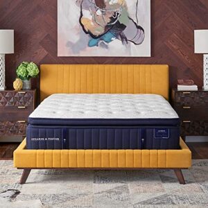 stearns & foster lux estate 15" cassatt luxury firm euro pillowtop mattress, full, hand built in the usa