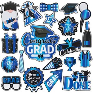 20pcs graduation car magnet decors class of 2023 blue graduation refrigerator magnets we are so proud of you graduation magnets stickers grad party favors for car school office whiteboard home decor