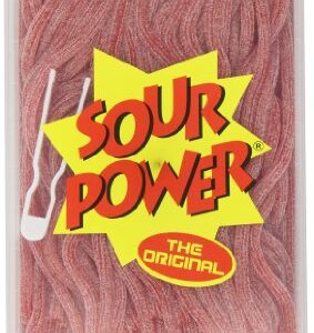 Sour Power Straws, Strawberry (200-Count Straws), 49.4-Ounce Tub