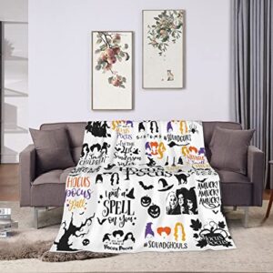 Halloween Blanket,Soft Flannel Blanket Air Conditioner Blanket Sofa Blanket Anti Pilling Throw Blankets 50"X40"