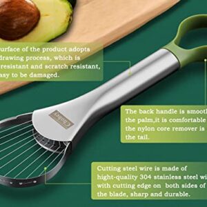 Avocado Slicer,Avocado Pit Remover Cutter/Peeler,Well Made Stainless Steel Avocado Slicer and Pitter Tool,Really Cutting Thin Slices,The Best Holiday Gifts