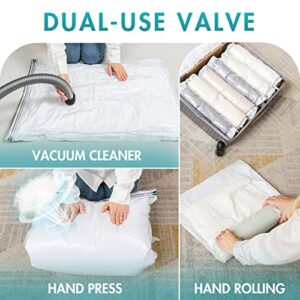 TAILI Hanging Vacuum Storage Bags Variety 4 Pack and Jumbo Vacuum Storage Bags Variety 20 Pack, Meet Variety Storage, Saving More Space