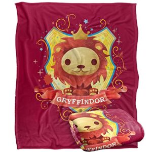 harry potter watercolor gryffindor crest officially licensed silky touch super soft throw blanket 50" x 60"