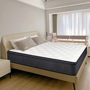 Hohamn Euro Top 12 Inch Memory Foam Hybird Individually Wrapped Pocket Spring Mattress in a Box (Twin)