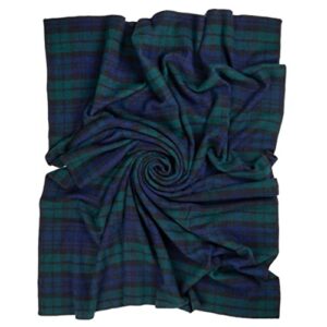 prince of scots highland tweeds big throw (black watch)
