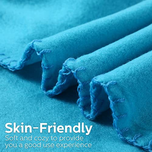 24 Pack Bulk Fleece Throw Blankets Solid Color Warm Fleece Blankets Lightweight Polar Fleece Blanket Soft Solid Polyester Sofa Blankets for Home Dorm Bed Sofa, 50 x 60 Inch (Vivid Colors)