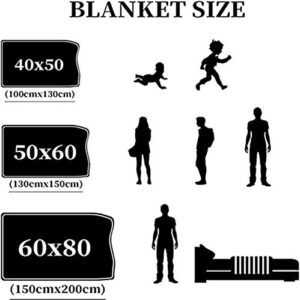 FEILUOKE Funny Bigfoot Sasquatch Blanket Super Soft and Comfortable 80inchx60inch