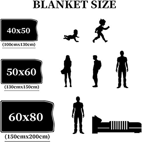 FEILUOKE Funny Bigfoot Sasquatch Blanket Super Soft and Comfortable 80inchx60inch