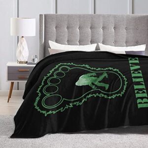 FEILUOKE Funny Bigfoot Sasquatch Blanket Super Soft and Comfortable 80inchx60inch