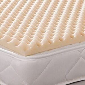 Geneva Healthcare Egg Crate Convoluted Foam Mattress Pad 4" Topper - 4" x 34" x 72"