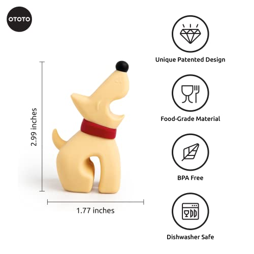 OTOTO Buddy Dog Kitchen Spoon Holder - Cooking Spoon Rest for Kitchen Counter - Spatula, Ladle Holder, Kitchen Utensil Holder - Heat Resistant & Dishwasher Safe Utensil Rest for Stove Top