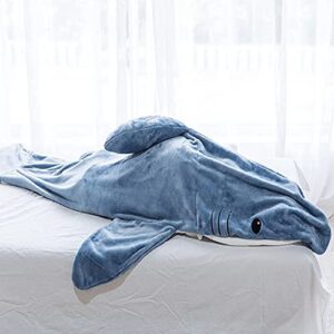 Shark Blanket Hoodie for Adult - Super Soft and Cozy Flannel Hoodie, Wearable Shark Blanket Adult & Shark Sleeping Bag (S | Suit for Height 58~62Inch) (M | Suit for Height 62~66Inch)