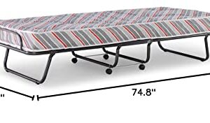 Linon Mattress Nixon Folding Bed, Single, Mulit-Color