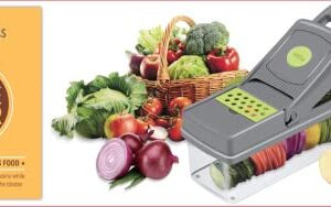 Improved Vegetable Chopper, 14-in-1 Safe Chopper Vegetable Cutter,Onion Chopper,Veggie Chopper,Chopper,Food Chopper,Food Chopper Manual Hand,Vegetable Slicer,Kitchen Gadgets