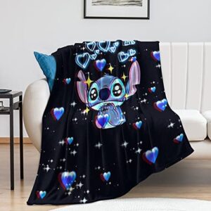 Anime Blankets Ultra-Soft Throw Blanket for Couch, Plush Cozy Blankets for Sofa Bed Lightweight Blankets 50"x60"