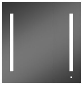 robern ac3030d4p2l aio 30" x 30" two door cabinet with 4000k temperature lum lighting
