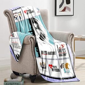 Soft and Comfortable Flannel Blanket Throw Blankets Bed Blanket for Couch Sofa Home Decor 60"x50"