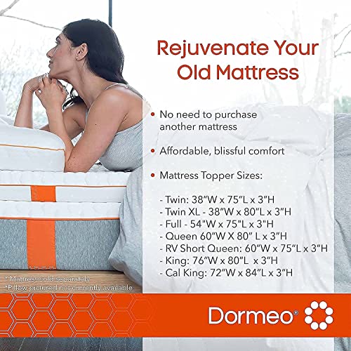 The Premium Mattress Topper by Dormeo (RV Short Queen) and True Evolution Pillow Bundle