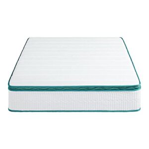 Oleesleep 13 Inch Dual Layered Gel Hybrid Memory Foam Mattress, CertiPUR-US Certified, Green, King