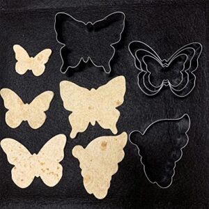 Butterfly Cookie Cutter Set-5 Piece-Butterfly Fondant Biscui Cutters