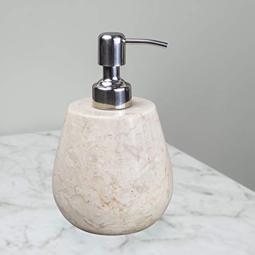 Creative Home Champagne Marble Boulder Liquid Soap Dispenser