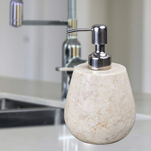 Creative Home Champagne Marble Boulder Liquid Soap Dispenser