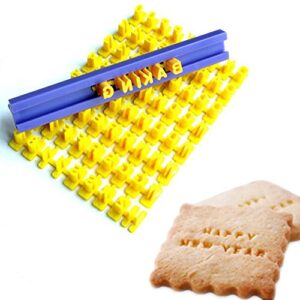 cookie stamps, numbers alphabet stamps for cookie chocolate, 72pcs, 100% bpa free