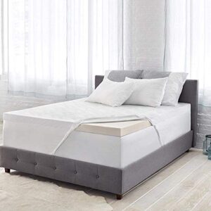 novaform luracor support 3" foam mattress topper, queen