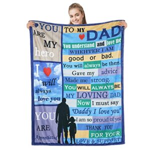 century star dad blankets gifts for dad ever dad gifts for birthday gifts for dad from daughter son fathers day presents for dad words 60" x 80"
