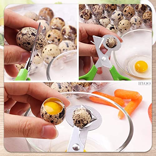 2Pcs Stainless Steel Quail Egg Scissors - Egg Slicer Pigeon Clipper Shell Separator Quail Egg Peeler Kitchen Scissor Egg Cracker - Scissor Cooking Cutter Quail Egg Cutter - Kitchen Shear for Salad