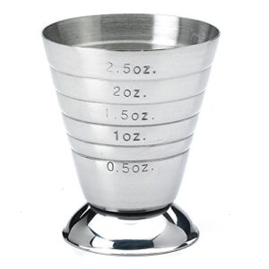 barfly measuring cup, 2.5 oz, stainless steel