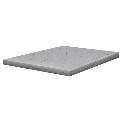 LuxErgo 4.5 Inch Memory Foam Mattress Topper, Twin