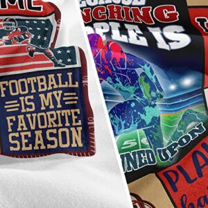 Football Gifts for Boys- Football Coach Gifts Men/Women - Boys Football Gifts Gifts Football Players/Lovers Football Team Gifts Gifts Who Love Football Blanket 50'' x 60'' (FOOTBALL GIFT, 60X50IN)