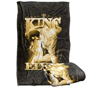 elvis presley the king silky touch super soft throw blanket 36" x 58"