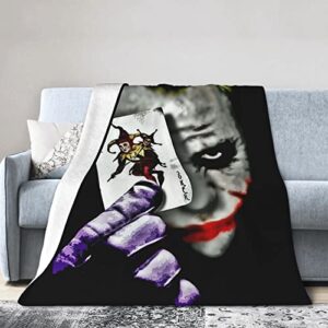 joker blanket super soft cute micro fleece throw blankets suitable for adults and children 80"x60" from wmcyzhu