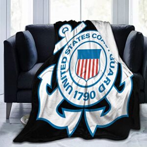 us coast guard logo emblemultra-soft micro fleece blanket cozy warm throw blanket suitable for all living roomscozy plush throw blankets for adults or kids