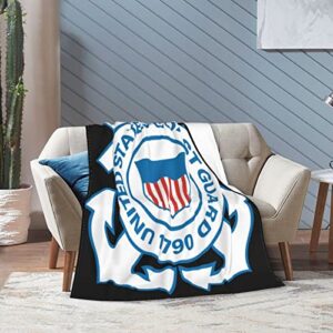 Us Coast Guard Logo Emblemultra-Soft Micro Fleece Blanket Cozy Warm Throw Blanket Suitable for All Living Roomscozy Plush Throw Blankets for Adults Or Kids