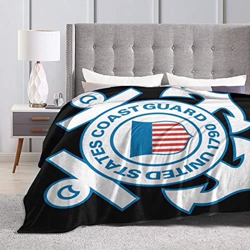 Us Coast Guard Logo Emblemultra-Soft Micro Fleece Blanket Cozy Warm Throw Blanket Suitable for All Living Roomscozy Plush Throw Blankets for Adults Or Kids